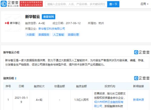 芒果投資新華智云 媒體巨頭與科技巨擘聯(lián)手，賦能大數(shù)據(jù)服務(wù)新格局
